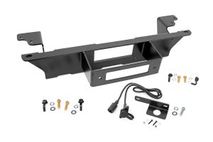 Chevrolet Silverado 1500 Classic Hidden Winch Mounting Plate - Front - Rough Country - Powder Coated 1/4in Steel Frame - Black - 2007